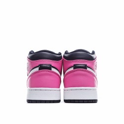 Air Jordan 1 Mid Pinksicle Unisex Pink White Black AJ1 Jordan 