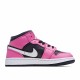 Air Jordan 1 Mid Pinksicle Unisex Pink White Black AJ1 Jordan 