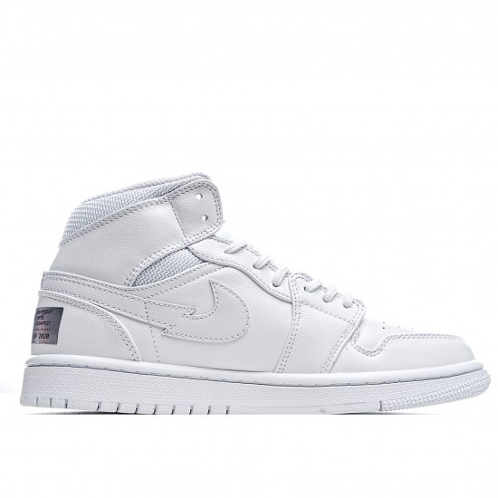 Air Jordan 1 Mid SE Euro Tour Swoosh CW7589 100 AJ1 Unisex White Jordan 