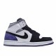 Air Jordan 1 Mid SE Purple Black White 852542 105 AJ1 Unisex Jordan 