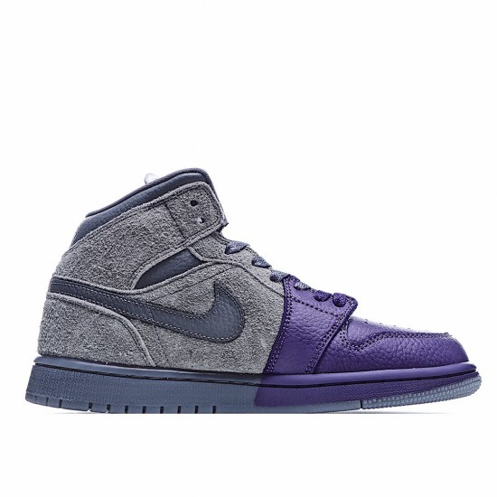 Air Jordan 1 Mid Sheila Rashid Unisex Jordan CW5897 005 AJ1 Purple Gray 