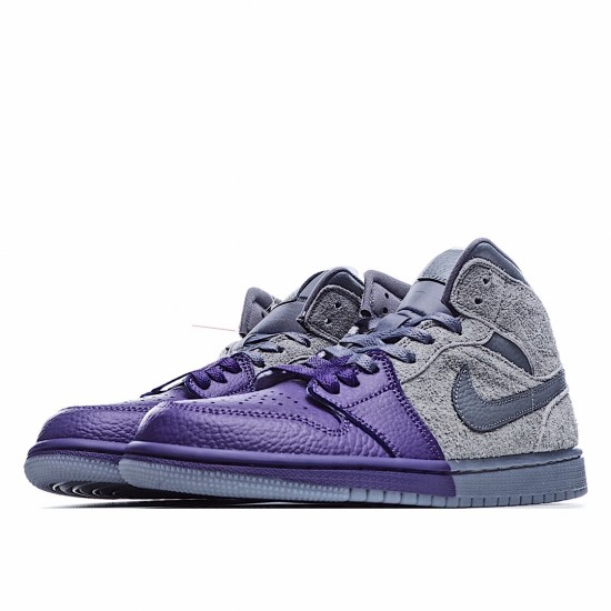 Air Jordan 1 Mid Sheila Rashid Unisex Jordan CW5897 005 AJ1 Purple Gray 