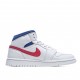 Air Jordan 1 Mid USA White Blue Red BQ6472 164 AJ1 Unisex Jordan 