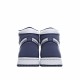 Air Jordan 1 Mid night Navy DC1788 100 AJ1 Unisex Blue White Silver Jordan 