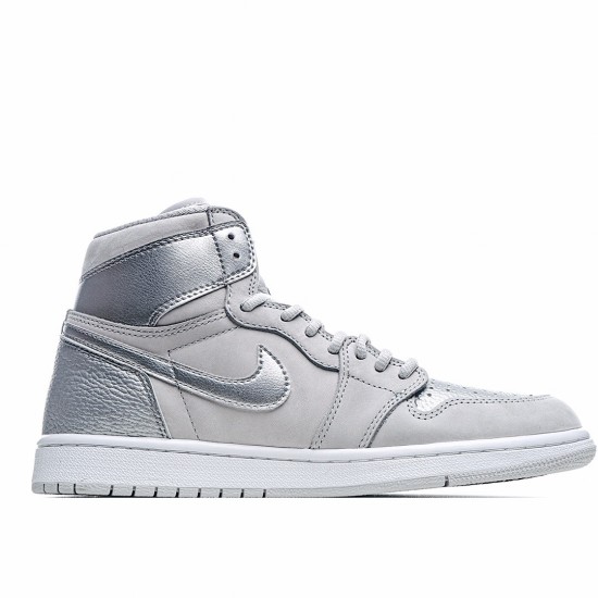 Air Jordan 1 Retro High CO Japan Neutral Grey DC1788 029 AJ1 Mens Silver Grey Jordan 