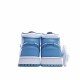 Air Jordan 1 Retro Mid UNC Blue White 554724-106 Unisex AJ1 Jordan 