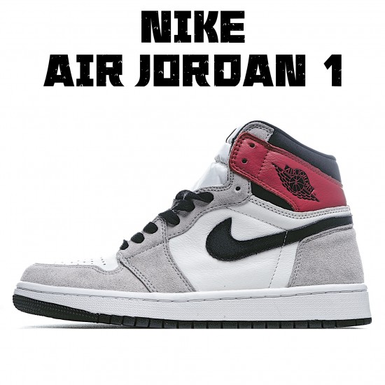 Air Jordan 1 Light Smoke Grey 555088 126 AJ1 Unisex Jordan 