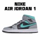 Air Jordan 1 Mid Grey Aqua 554724 063 Gray Green Unisex AJ1 Jordan 