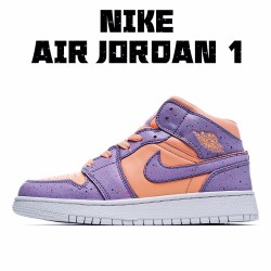 Air Jordan 1 Mid GS Atomic Pulse Womens Jordan AV5174 800 AJ1 Purple Pink 