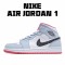 Air Jordan 1 Mid Half Blue Polka Dot Swoosh Jordan 555112 400 Unisex Orange Gray Black AJ1 