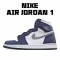 Air Jordan 1 Mid night Navy DC1788 100 AJ1 Unisex Blue White Silver Jordan 