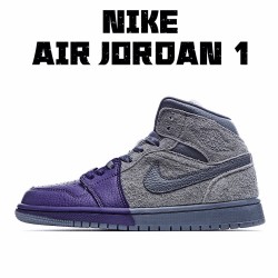 Air Jordan 1 Mid Sheila Rashid Unisex Jordan CW5897 005 AJ1 Purple Gray 