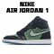 Air Jordan 1 Retro High Zoom Zen Green CK6637 002 Unisex AJ1 Black Green Mens 