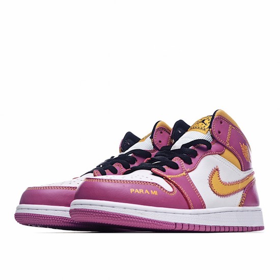 Air Jordan 1 Mid Dia de los Muertos DC0350-100 Unisex AJ1 Jordan