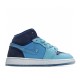 Air Jordan 1 Mid Fly Blue BV7446-400 Womens AJ1 Jordan