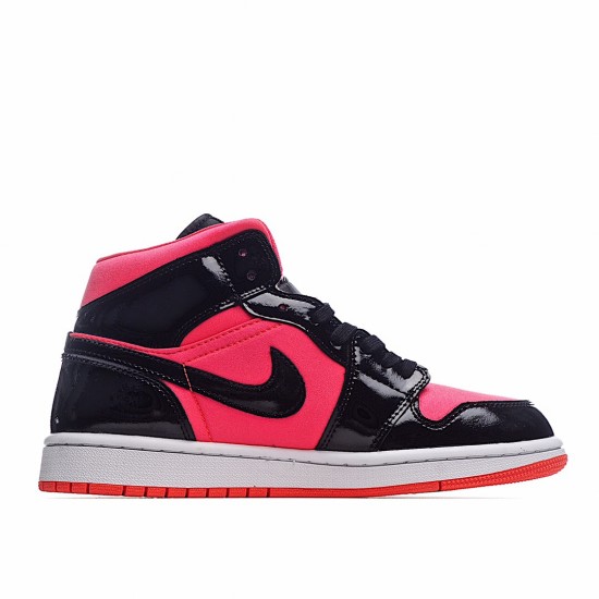 Air Jordan 1 Mid Hot Punch Black BQ6472-600 Unisex AJ1 Jordan