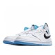 Air Jordan 1 Mid Laser Blue 554724-141 Unisex AJ1 Jordan