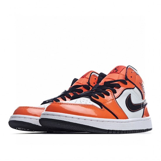 Air Jordan 1 Mid Orange White DD6834-802 Unisex AJ1 Jordan