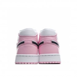 Air Jordan 1 Mid Pink White Black BQ6472-500 Unisex AJ1 Jordan