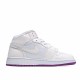 Air Jordan 1 Mid Purple White 555112-ID Womens AJ1 Jordan