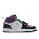 Air Jordan 1 Mid SE Black White Multi-Color DB5454-001 Unisex AJ1 Jordan