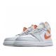 Air Jordan 1 Mid Starfish Pure Platinum CW7591-100 Unisex AJ1 Jordan