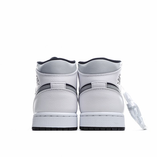 Air Jordan 1 Mid White Shadow 554724-073 Unisex AJ1 Jordan