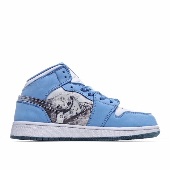 Air Jordan 1 Retro Alpha Blue White 316269-142 Unisex AJ1 Jordan