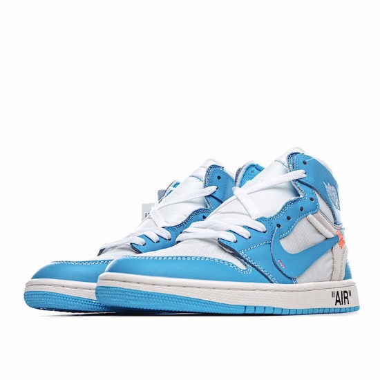 Air Jordan 1 Retro High Off-White University Blue AQ0818-148 Unisex AJ1 Jordan