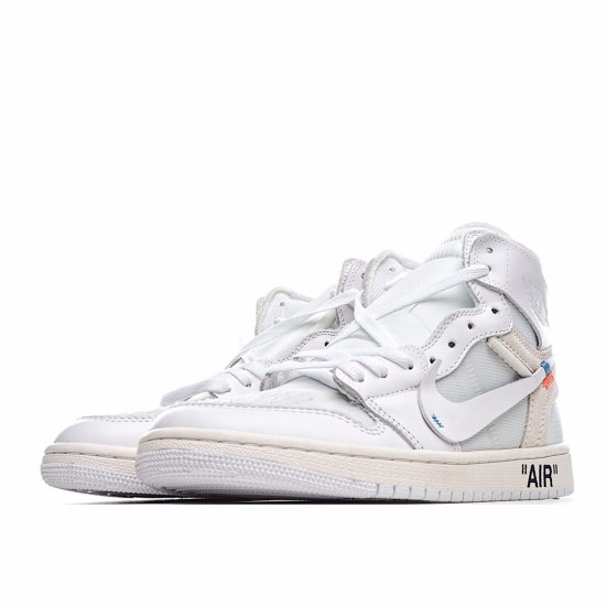 Air Jordan 1 Retro High Off-White White AQ0818-100 Unisex AJ1 Jordan