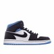 Air Jordan 1 Retro Mid Black Blue White BQ6472-102 Unisex AJ1 Jordan