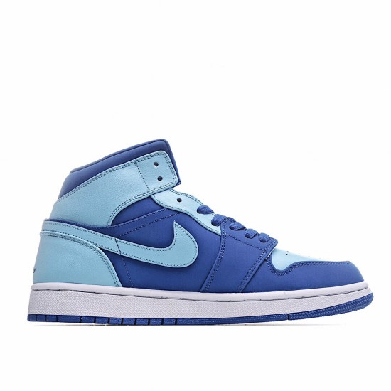 Air Jordan 1 Retro Mid Team Royal Ice Blue 554724-400 Unisex AJ1 Jordan