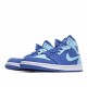 Air Jordan 1 Retro Mid Team Royal Ice Blue 554724-400 Unisex AJ1 Jordan