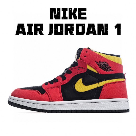 Air Jordan 1 High Zoom Air CMFT Black Chile Red CT0978-006 Unisex AJ1 Jordan