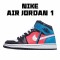 Air Jordan 1 Mid Black White Red Blue CV4891-001 Unisex AJ1 Jordan