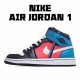 Air Jordan 1 Mid Black White Red Blue CV4891-001 Unisex AJ1 Jordan