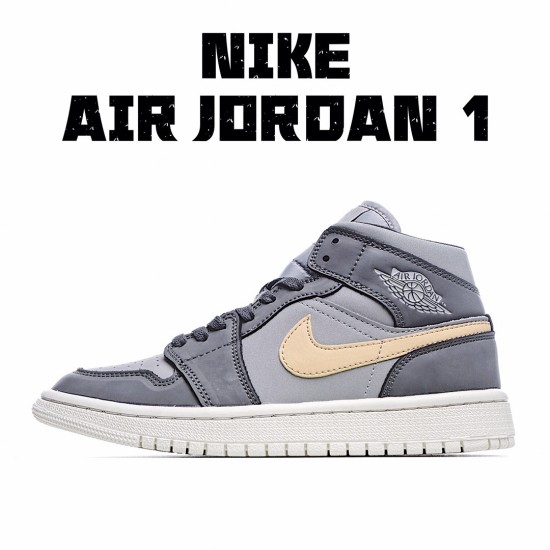 Air Jordan 1 Mid Grey Onyx BQ6472-020 Unisex AJ1 Jordan