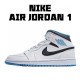 Air Jordan 1 Mid Laser Blue 554724-141 Unisex AJ1 Jordan