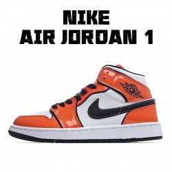 Air Jordan 1 Mid Orange White DD6834-802 Unisex AJ1 Jordan