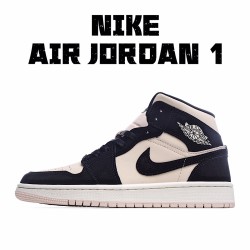 Air Jordan 1 Mid Pink Black DC0774-300 Unisex AJ1 Jordan