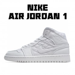 Air Jordan 1 Mid Quilted White DB6078-100 Unisex AJ1 Jordan