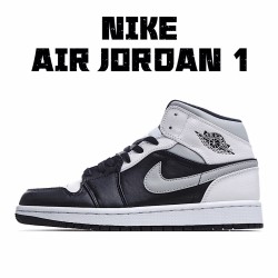 Air Jordan 1 Mid White Shadow 554724-073 Unisex AJ1 Jordan
