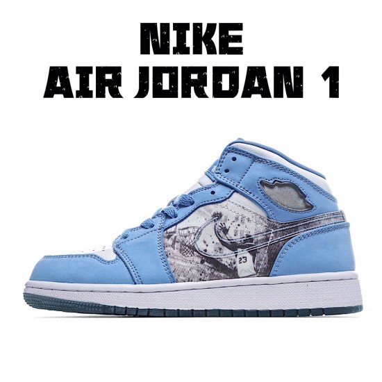 Air Jordan 1 Retro Alpha Blue White 316269-142 Unisex AJ1 Jordan