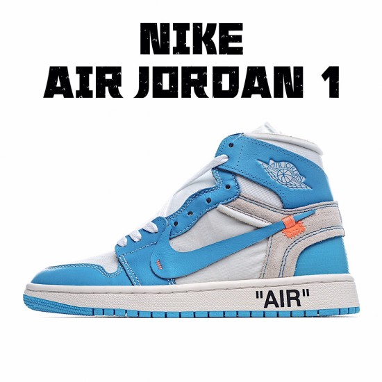 Air Jordan 1 Retro High Off-White University Blue AQ0818-148 Unisex AJ1 Jordan