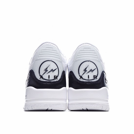 Fragment Design x Air Jordan 3 White Black DA3595 100 AJ3 Mens Jordan Snekaers 