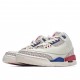 Air Jordan 3 Charity Game 136064 140 AJ3 White Red Blue Mens Jordan 