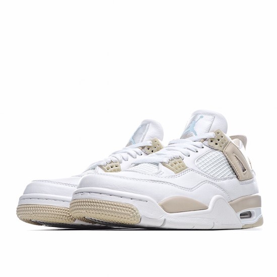 Air Jordan 4 Linen Jordan 487724 118 AJ4 Gold White Mens 