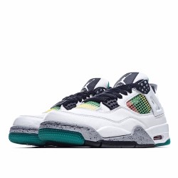 Air Jordan 4 Red AQ9129 100 Unisex White Black AJ4 Jordan 