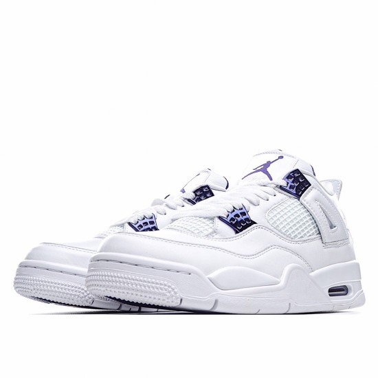 Air Jordan 4 Retro Metallic Pack CT8527 115 Mens AJ4 White Purple Jordan 