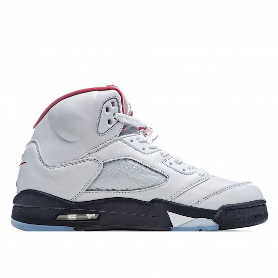 Air Jordan 5 Fire Red Mens DA1911 102 White Red AJ5 